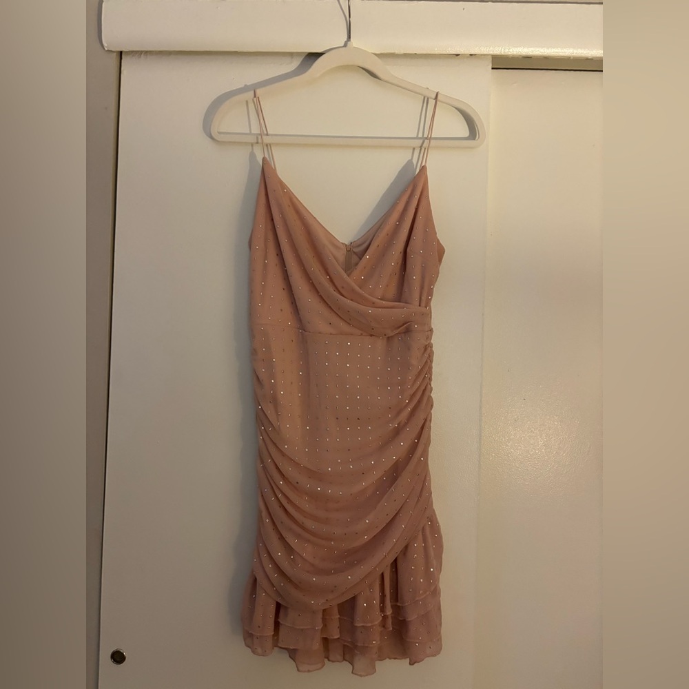 Elegant Pink Sleeveless Dress